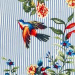 Soprano  Bird Floral Off Shoulder Striped Dress Size XS Photo 2