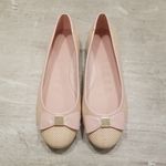 Ted Baker đź’• LONDONđź’• Sualli Flat Raffia Pink Bow Ballet Pumps 38 New Without Box Photo 10