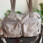 Kipling Shoulder Crossbody Bag Nylon Duffle Brown Photo 0