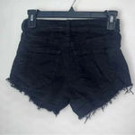 Y2K Kancan High Rise Raw Hem Cheeky Jean Shorts 3/25 Black Size undefined Photo 3