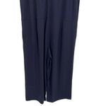 Eileen Fisher  Wide Leg Jumpsuit Fine Tencel Stretch Jersey Ink Blue Size Large Photo 8