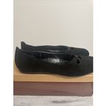 Coldwater Creek  Cross Band‎ Flats Black Suede 9 1/2 M Women's Leather Photo 1
