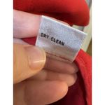 Talbots Red Button Up Blazer Coat Size 22W Stretch Gold Buttons Photo 9