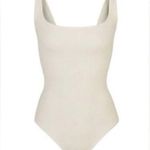 SKIMS Stretch Cotton Ribbed Thong Bodysuit | Bone | Size 3X | NWT Photo 1