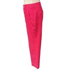J.Crew Peyton Sailor Button Front Lined Wide Pants in Stretch Linen Pink Size 8 Photo 5