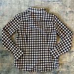 J.Crew The Perfect Shirt White Blue Buffalo Plaid Long Sleeve Button Down Medium Photo 1