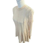 Free People  coffee in the morning tunic shirt boho cream long sleeve size small Photo 2