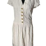 Urban Outfitters UO Natalie Linen Belted Shirt Dress Size Medium OB941483 Photo 1