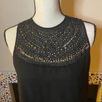 ZARA  black and gold sequins sleeveless shirt Photo 1