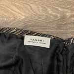 Tahari  pencil skirt.  Size: 12.  Small slit on back. Metallic thread throughout. Photo 6