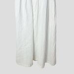 Dissh Harper White Cutout Midi Dress Size 6 Linen Spaghetti Strap Side Slit Photo 5