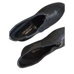 Aerosoles Black Suede Zip Wedge Booties Ankle Boots Size 6.5 Photo 3