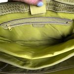 Treviso Green Faux Crocodile Embossed Laptop Bag Photo 7
