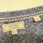 FatFace  Women's Blue Knit Sweater Sz 2 Cotton Blend Photo 2