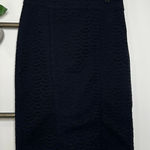 Ann Taylor  Black Pencil Classic Workwear Chic Knee Length Skirt Size 4 Photo 0