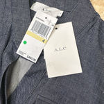 ALC Frank NWT A.L.C. Romi Linen Chambray Short Sleeve Mini Utility Dress Sz 4 Belted $495 Photo 6