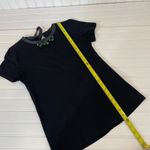 My Tribe Womens Black Stones Tie Back Blouse & Pencil Skirt Size S Photo 3