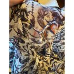 IRO  Dress Women Small Ivory Black Chiffon Floral Print Long Sleeve Mini‎ Photo 15