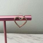 Kate Spade NEW YORK Pave Heart Stud Earrings, Rose Gold/Diamond Crystal, NWT Photo 5