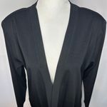 Misook Black Open Front Blazer Cardigan Minimalist Women's Small Photo 3
