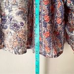 Anthropologie HD IN PARIS Chinoiserie Peasant Blouse BOHO FLORAL SHEER Size 2 Photo 10