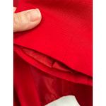 Harvé Benard Vintage Harve Benard Red Linen Blazer Button Front Career Jacket Size 8 Photo 5