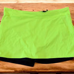 Ralph Lauren RLX  Active Neon Yellow Black Skort Size Large Photo 0
