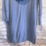 Free People  Dress Womens XS Blue Queen Of Hearts Oversized Hooded Shirt Dress Photo 6