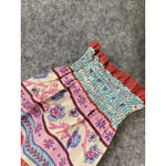 Natural Life  Boho Maxi Dress L Red Floral Patchwork‎ Cuff Festival Style Photo 4