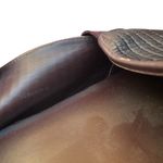 Vince  Women’s Burgundy Lizard-Embossed Leather Slip-On Sneakers Size 9M in GUC Photo 6