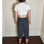 Emporio Armani  Gray White Striped Cropped Pants Size 4 Photo 1