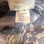 Loft Petites Navy White Paisley Print Blouse XS Petite Long Sleeve Photo 7