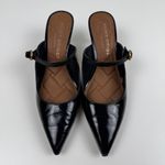 Kurt Geiger London Black Pointed Toe Mary Jane Mule EU Size 36.5 Kitten Heel Y2K Photo 2