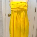 Essentials by ABS marigold yellow poly/ spandex dress. Spaghetti straps. Size10. Size 10 Photo 8