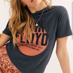 Free People  Retrobrand Size S Pink Floyd‎ Band Tee Shirt Gray Distressed Cotton Photo 7