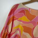 Kim Gravel Belle Abstract Woven Poncho Top Medium V Photo 2
