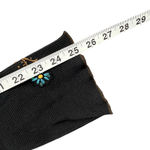 Soul Revival Y2K Waffle Knit Tee Large Black Floral Butterfly Embroidered Boho Photo 12