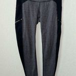 Athleta  Criss Cross Drifter Legging Size XS Gray Black Zip Pockets Photo 0