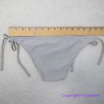 Solid & Striped New!  The Tenley metallic ribbed‎ bikini bottom Platinum,  size M Photo 6
