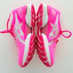 ASICS Gel Nimbus 22 Hot Neon Pink Size 9 Knit Run Gym Walk Comfort Worn 1X RARE Photo 3