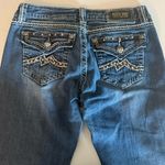 Miss Me Denim Easy Boot Thick Stitch Bling Studded Pockets Blue Jeans Size 29 Photo 5