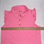 Lilly Pulitzer  Luxletic Frida Ruffle Polo Top Preppy Athletic Hot Pink Shirt XS Photo 10
