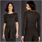 Ecru Rib Crew With Removable Sleeves Size Medium NWT Photo 1