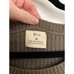 Urban Outfitters Sweater Womens Medium Olive Green Lace-Trim Knit Pins & Needles Photo 2