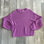 A New Day Size Medium Purple Crewneck Pullover Sweater. Photo 1