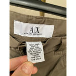 Armani Exchange Slim Fit Pants Khaki Coated A/X 33 Long Nylon-Cotton Blend Urban Photo 5