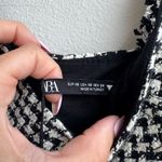 ZARA NWT Tweed Black White Coquette Corset Bustier Crop Going Out Top Size XS Photo 2