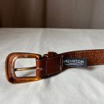 Brighton Vintage Brown Leather Belt Brass Buckle 1991 S/M 45106 Photo 5