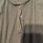 Shosho army green drawstring waist sleeveless romper pockets summer Photo 8