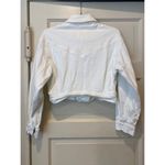 Abercrombie & Fitch Abercrombie White Cropped Denim Jacket Photo 1